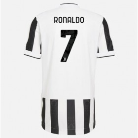 Koszulka Juventus Cristiano Ronaldo 7 Domowe Stroje Piłkarskie 2021/22 Krótki Rękaw